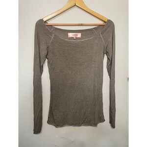 Scandal Italy Womens Size S Bella Swan esk Long Sleeve Blouse Top